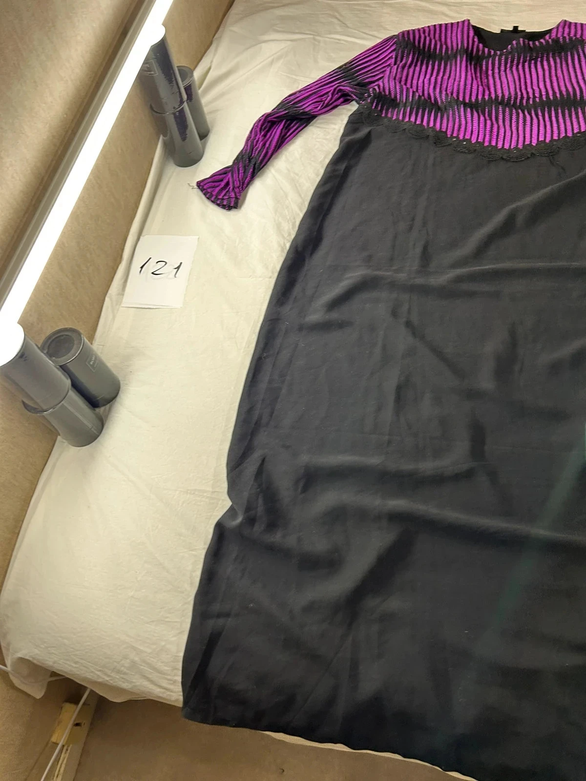 Zwarte lange traditionele jurk Violet Étoile d’Orient – photo 3